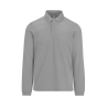 Polo Gris sport Homme Manches Longues MY POLO 210 B&C