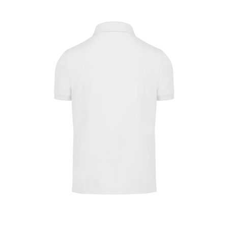 Polo Blanc Homme Manches Courtes MY POLO 180 B&C – vue 2