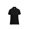 Polo Noir Femme Manches Courtes MY POLO 180 B&C