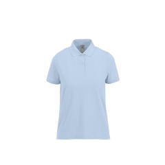 Polo Bleu Femme Manches Courtes MY POLO 180 B&C