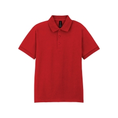 Polo Jersey Dryblend® Rouge Gildan – Coupe Regular Unisexe