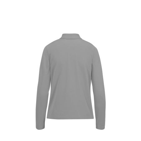Polo Gris sport Femme Manches Longues MY POLO 180 B&C – vue 2