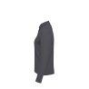 Polo Gris Femme Manches Longues MY POLO 210 B&C – Coton Piqué – vue 3