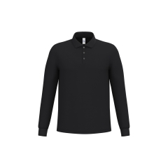 Polo piqué LSL homme Noir – iDeal Basic Brand