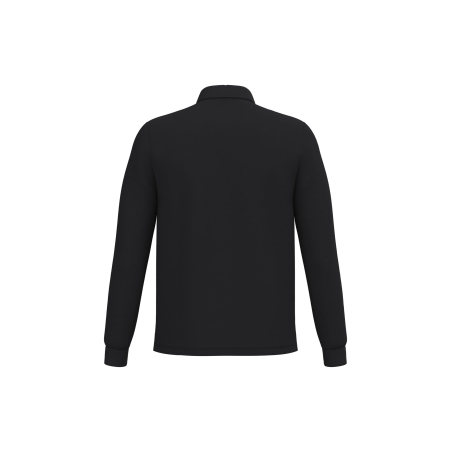 Polo piqué LSL homme Noir – iDeal Basic Brand – vue 2