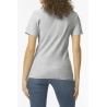 Polo Femme Softstyle Double Piqué Gris – Gildan – vue 2
