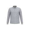 Polo Piqué LSL Homme Gris Oxford – iDeal Basic Brand