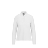 Polo Blanc Femme Manches Longues MY POLO 210 B&C