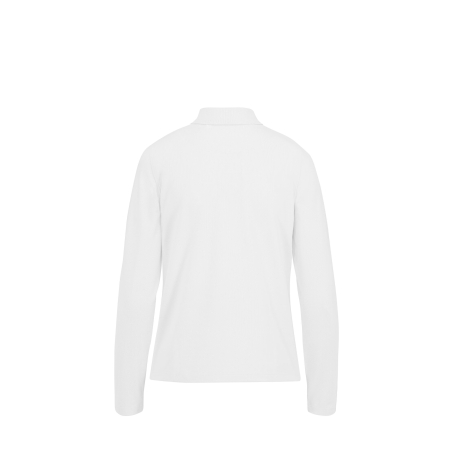 Polo Blanc Femme Manches Longues MY POLO 210 B&C – vue 2