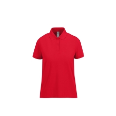 Polo Rouge Femme Manches Courtes MY POLO 180 B&C