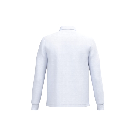 Polo piqué LSL homme Blanc – iDeal Basic Brand – vue 2