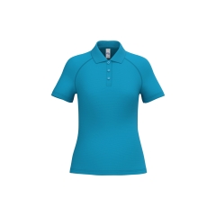 Polo sport femme Bleu Atoll – iDeal Basic Brand