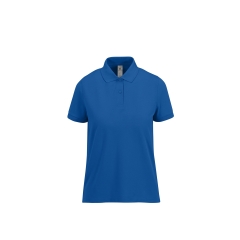 Polo Bleu Royal Femme MY POLO 180 Manches Courtes B&C