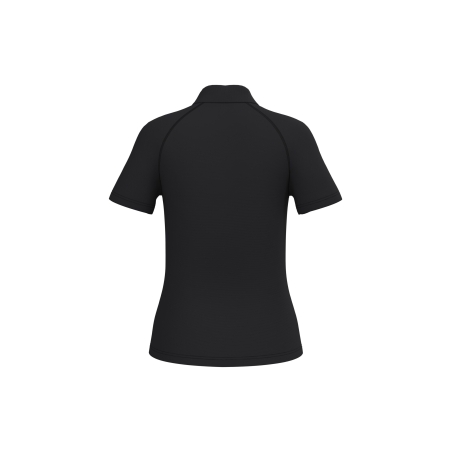 Polo sport femme Noir – iDeal Basic Brand (130 g/m²) – vue 2