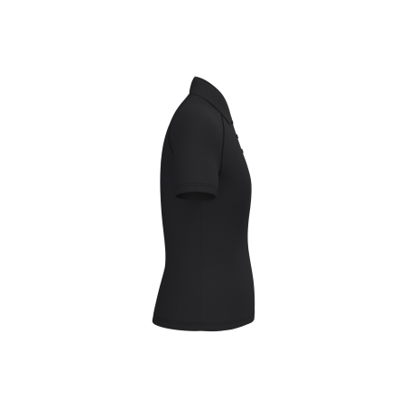 Polo sport femme Noir – iDeal Basic Brand (130 g/m²) – vue 3