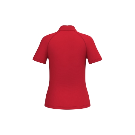 Polo Sport Femme Rouge iDeal Basic Brand – 130 g/m² – vue 2
