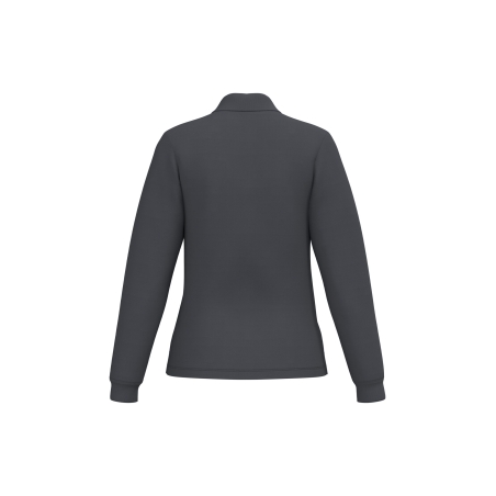 Polo piqué LSL Femme Gris Anthracite – iDeal Basic Brand – vue 2