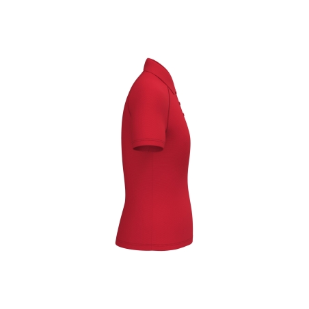 Polo Sport Femme Rouge iDeal Basic Brand – 130 g/m² – vue 3