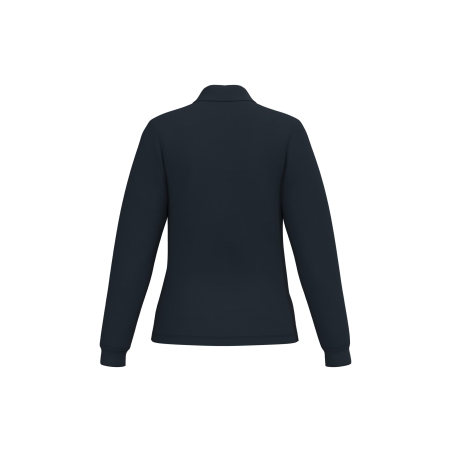 Polo Piqué LSL Femme Marine – iDeal Basic Brand – vue 2