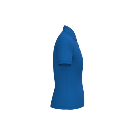 Polo Sport Femme Bleu Royal – iDeal Basic Brand – vue 3