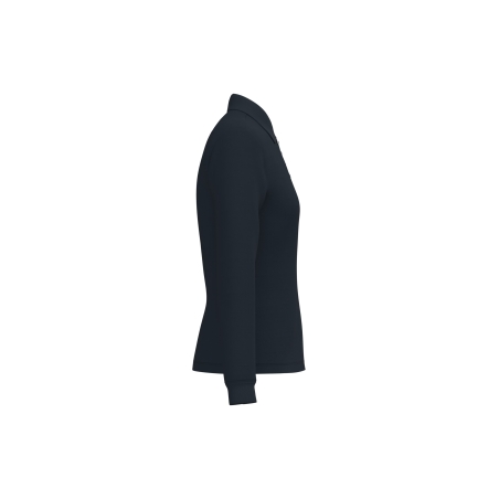 Polo Piqué LSL Femme Marine – iDeal Basic Brand – vue 3