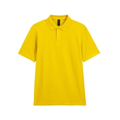Polo Homme Double Piqué Softstyle Gildan – Jaune (Daisy)