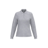 Polo piqué LSL femme Gris Oxford – iDeal Basic Brand