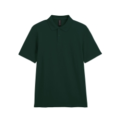 Polo Homme Softstyle Double Piqué Vert Forest Green Gildan
