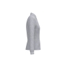 Polo piqué LSL femme Gris Oxford – iDeal Basic Brand – vue 3