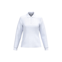 Polo Piqué LSL Femme Blanc – iDeal Basic Brand (IB223)