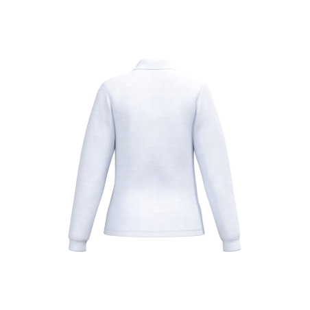 Polo Piqué LSL Femme Blanc – iDeal Basic Brand (IB223) – vue 2