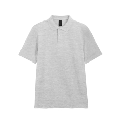 Polo Homme Softstyle Double Piqué Gris Gildan