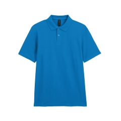 Polo Homme Double Piqué Softstyle Bleu Saphir – Gildan