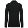 Polo piqué manches longues Bio180 Homme Noir – Kariban – vue 2