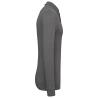Polo piqué manches longues Bio180 gris chiné homme – Kariban – vue 3
