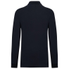 Polo piqué manches longues Bio180 Marine homme – Kariban – vue 2