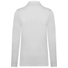 Polo Piqué Manches Longues Bio Blanc Homme – Kariban 180 g/m² – vue 2