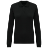 Polo piqué manches longues Bio 180 g/m² femme noir – Kariban