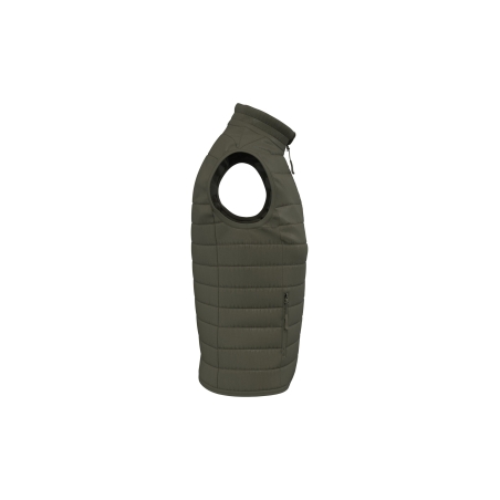 Bodywarmer matelassé femme Vert Kaki iDeal Basic Brand – vue 3
