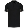 Polo piqué bicolore homme Noir/Gris foncé – Kariban