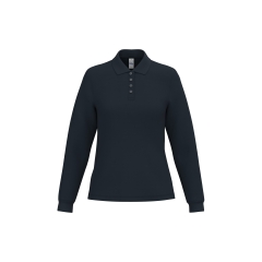 Polo piqué LSL Femme Marine – iDeal Basic Brand (IB291)