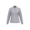 Polo piqué LSL Femme Gris Oxford Oxford – iDeal Basic Brand