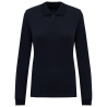 Polo piqué manches longues bio femme Marine – Kariban 180 g/m²