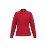 Polo piqué LSL femme Rouge iDeal Basic Brand