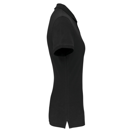 Polo piqué bio 180 g/m² femme noir – Kariban – vue 3