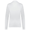 Polo piqué manches longues Bio 180 g/m² femme blanc – Kariban – vue 2
