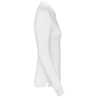 Polo piqué manches longues Bio 180 g/m² femme blanc – Kariban – vue 3