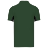 Polo piqué bicolore homme Kariban – Coloris Noir / Vert Forêt – vue 2