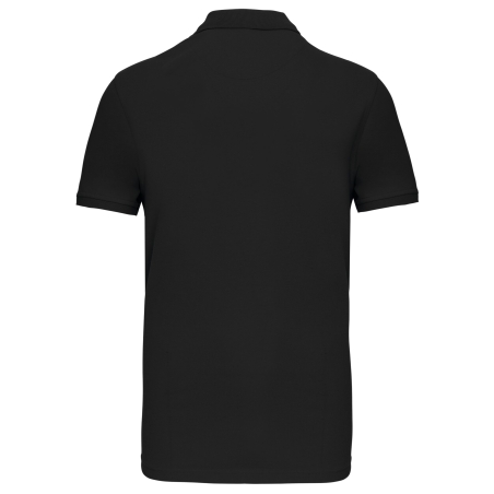 Polo piqué manches courtes homme Noir – Kariban – vue 2