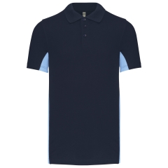 Polo Piqué Bicolore Manches Courtes Homme Ciel – Kariban